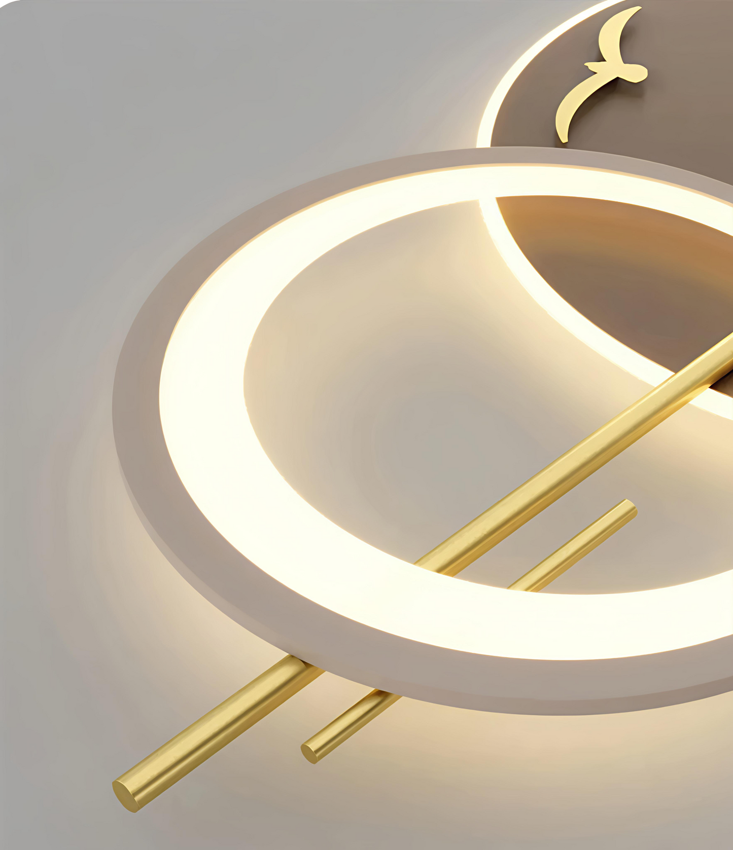 Modern LED Circular Wall Art With Birds