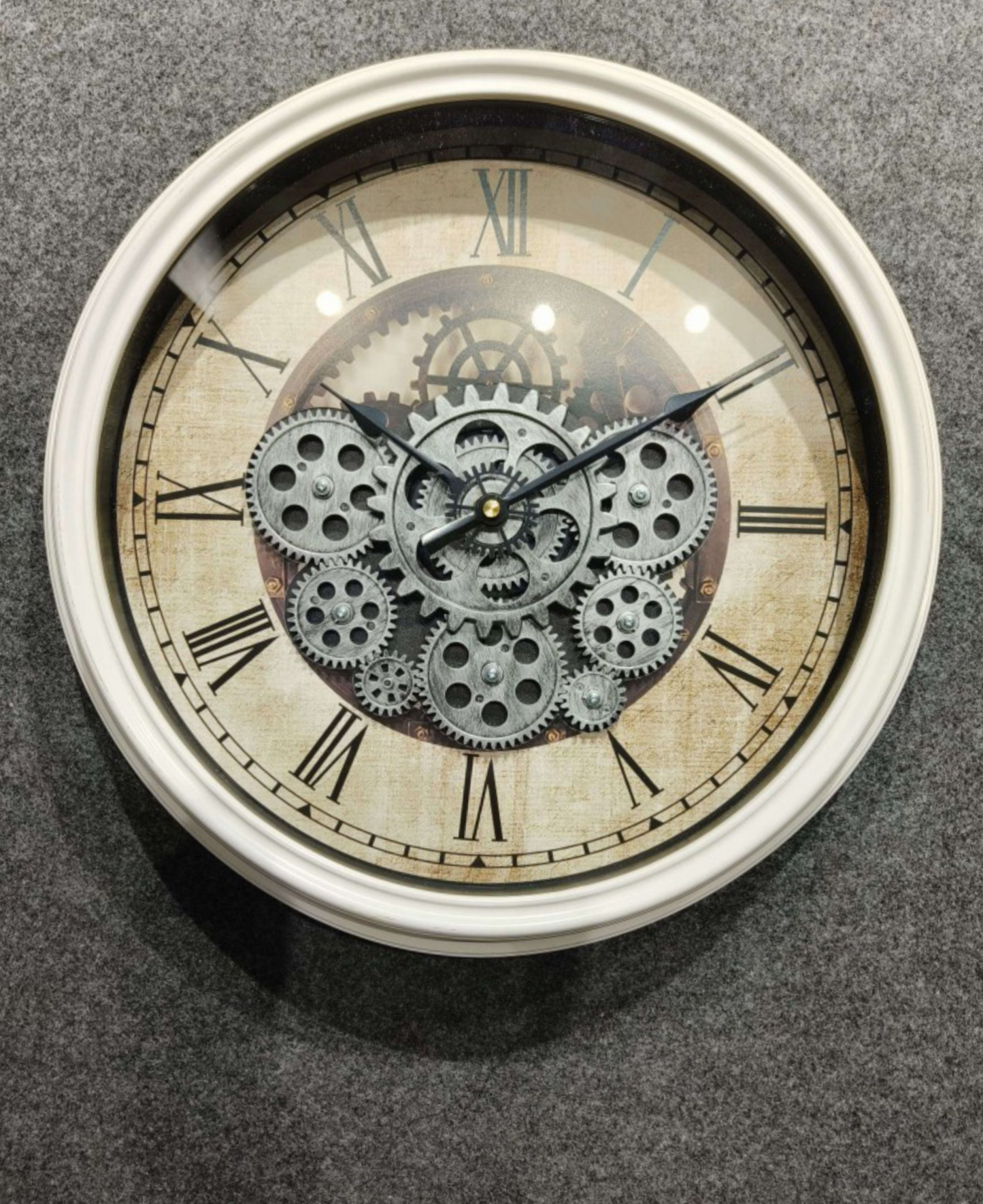 Decorative Working Gear Wall Clock For Living Room Bedroom (Size 43 CM )