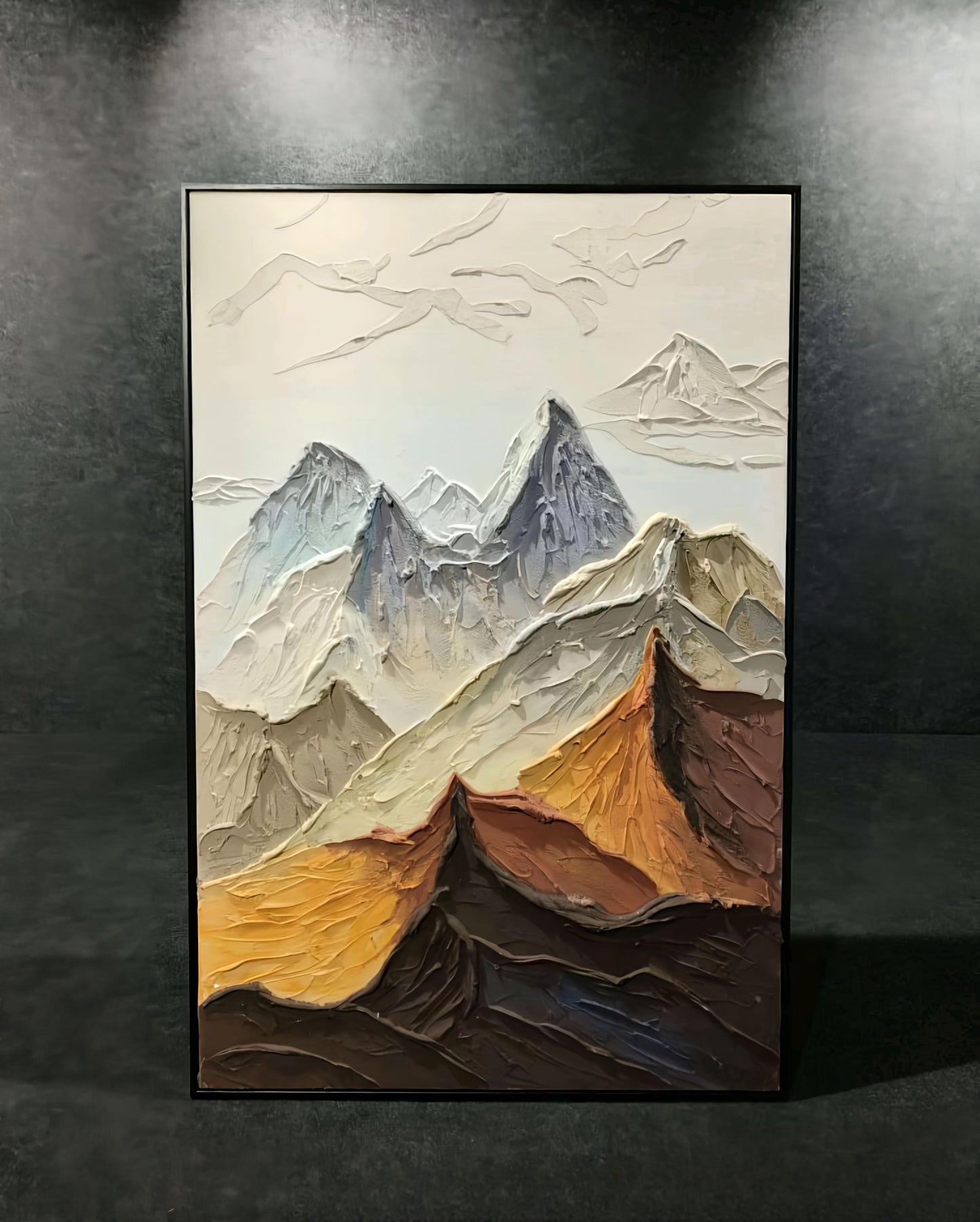 Textured Mountain Landscape Painting & Wall Art (80 x 120 CM)