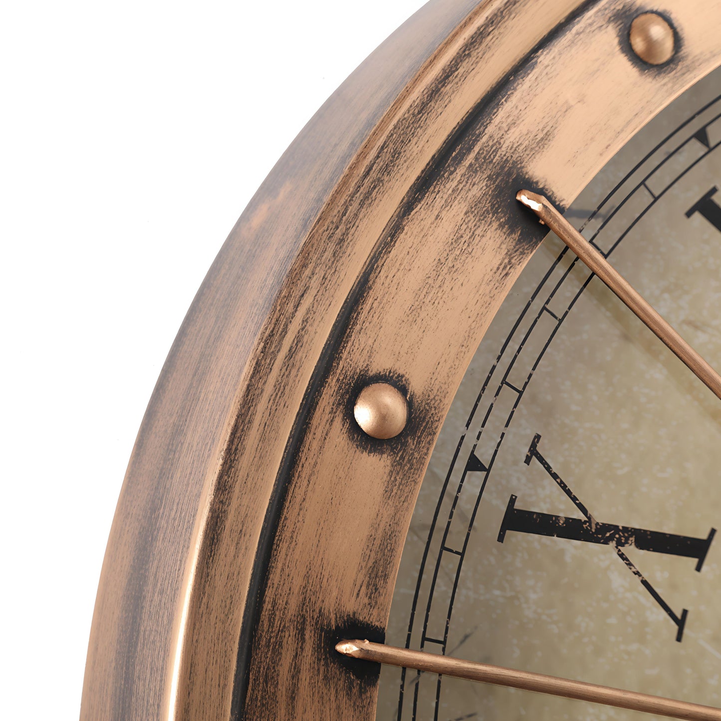 Vintage Brass- Metal moving Gear Wall Clock (80 x 80 CM)