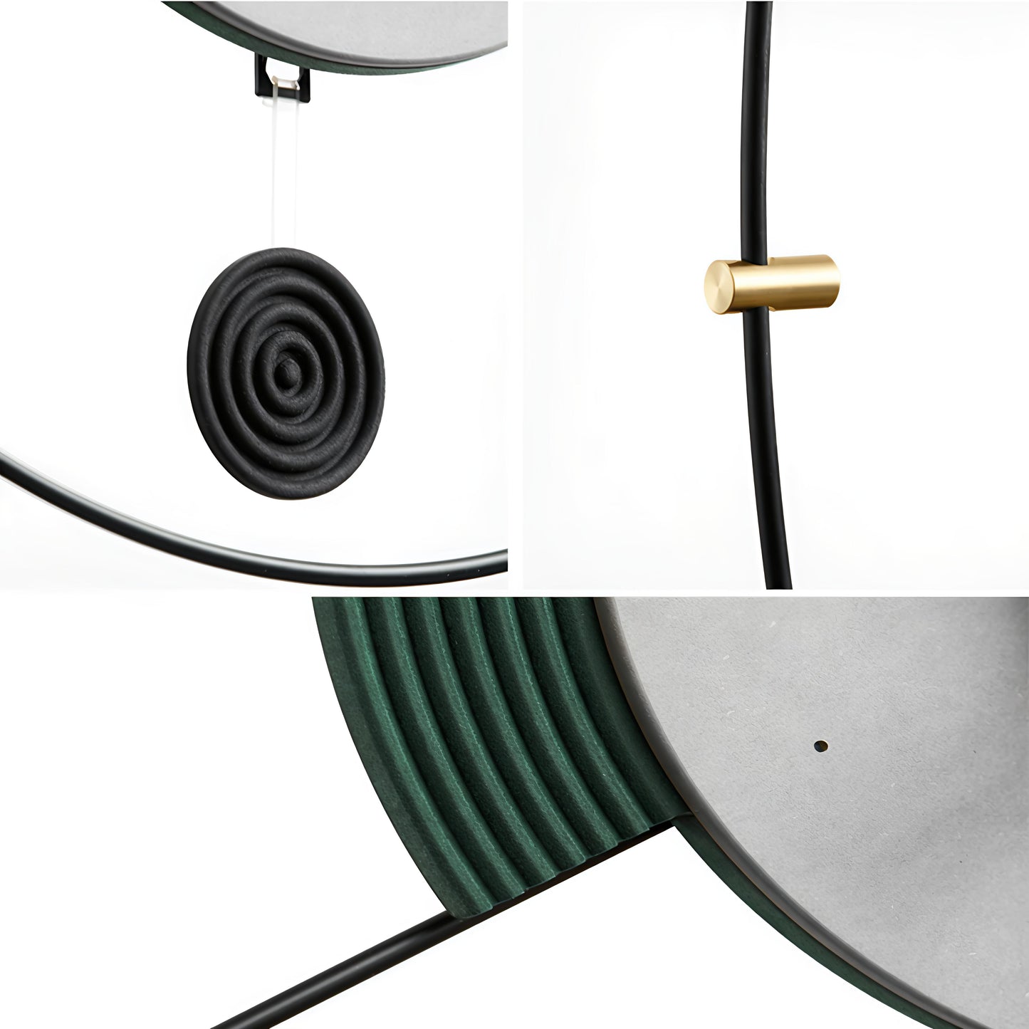 Geometric Modern Metal Wall Clock (32 x 36 Inch)