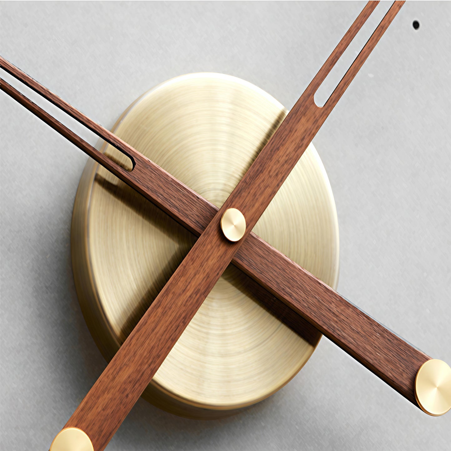 Geometric Modern Metal Wall Clock (32 x 36 Inch)