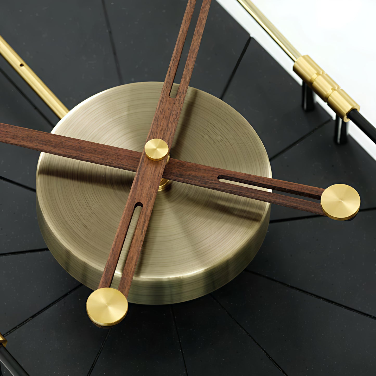 Vertical Metal Designer Wall Clock (36 x 8 CM)
