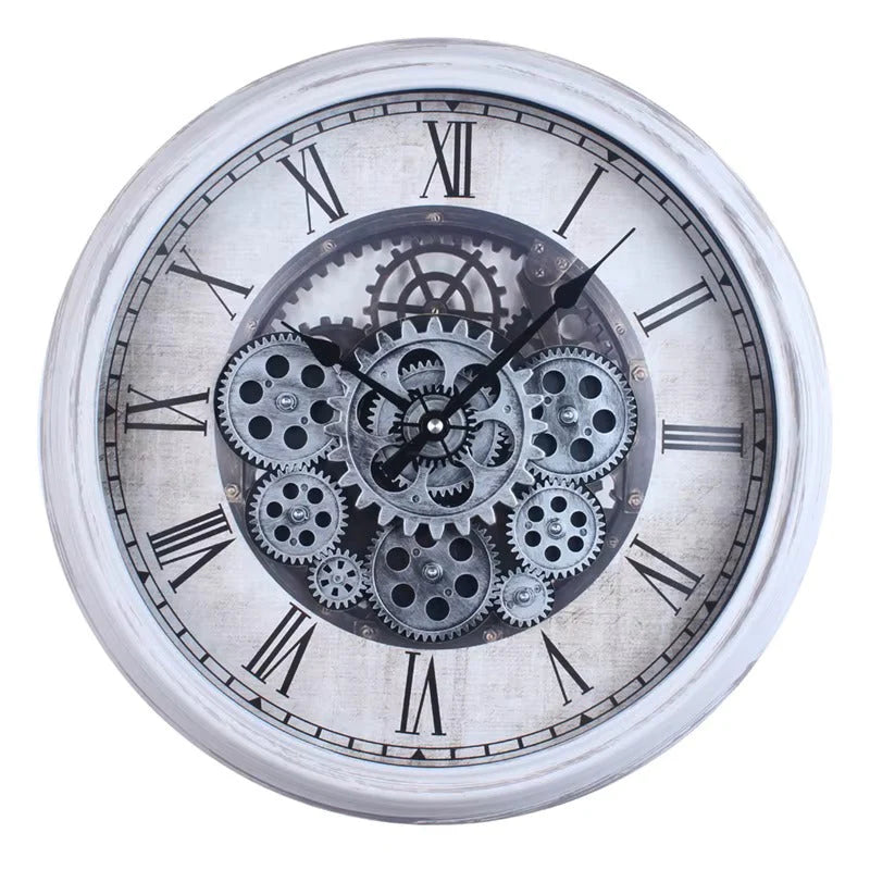 Designer Gear Wall Clock For living rooms, bedrooms, kitchens, or office (43 CM)