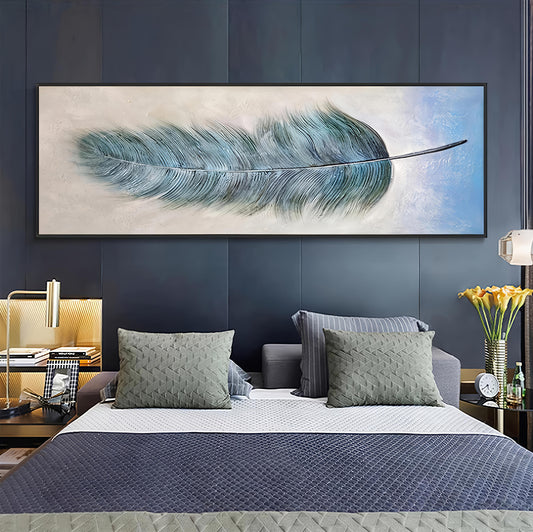 Feather Luxury Crystal Porcelain Wall Painting (180*60 CM)