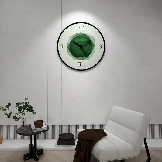 CIRCLES OF PROSPERITY WALL CLOCK
