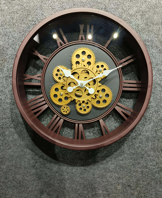 European Styles Antique Gear  Wall Clock for Home Decor, Living Room, Office (Size 45CM)