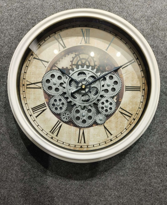 Decorative Working Gear Wall Clock For Living Room Bedroom (Size 43 CM )