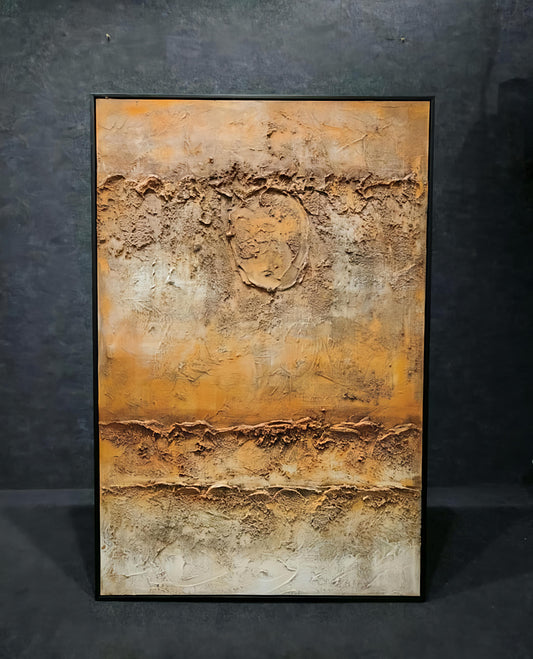Rustic Textured Abstract Handmade Painting (80 x 120 CM)