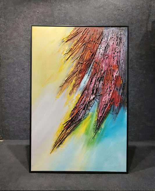 Textured Abstract Handmade Painting & Wall Art (80 x 120 CM)