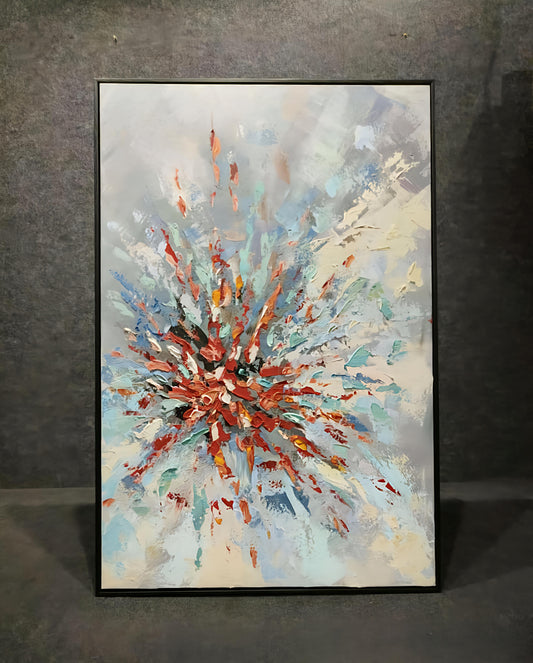 Colorful Abstract Handmade Painting & Wall Art (80 x 120 CM)