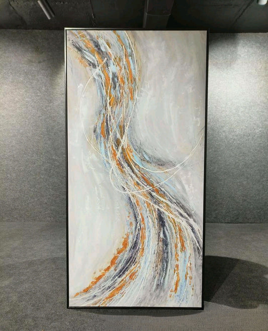 Abstract Textured Handmade Painting & Wall Art (80 x 160 CM)