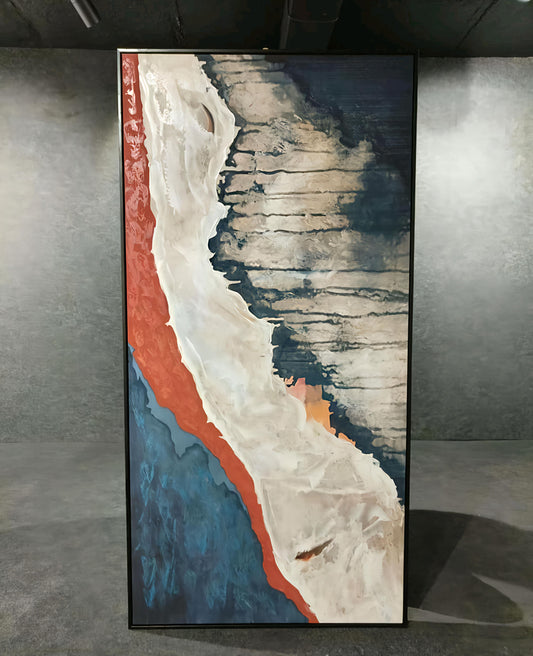 Handmade Textured Abstract Wall Art (80 x 160 CM)