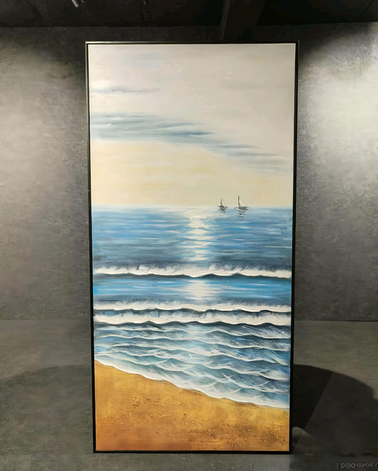 Sea Shore– Handmade Ocean View Wall Art (80 x 160 CM)