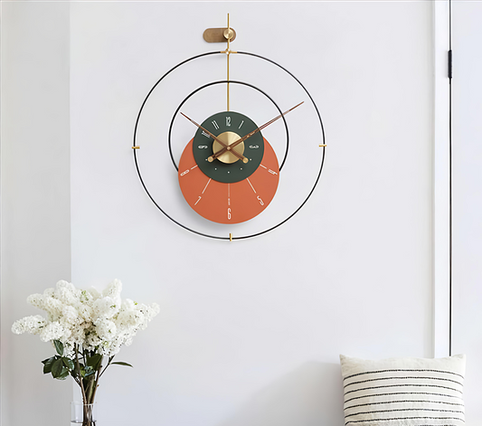Modern Antique & Stylish Metal Wall Clock (24 x 28 Inch)