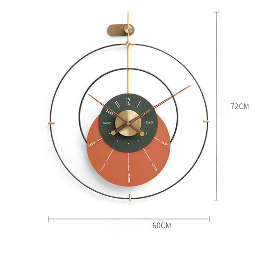 Modern Antique & Stylish Metal Wall Clock (24 x 28 Inch)