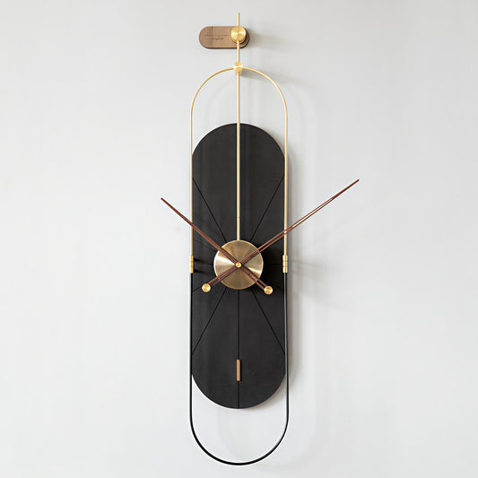 Vertical Metal Designer Wall Clock (36 x 8 CM)
