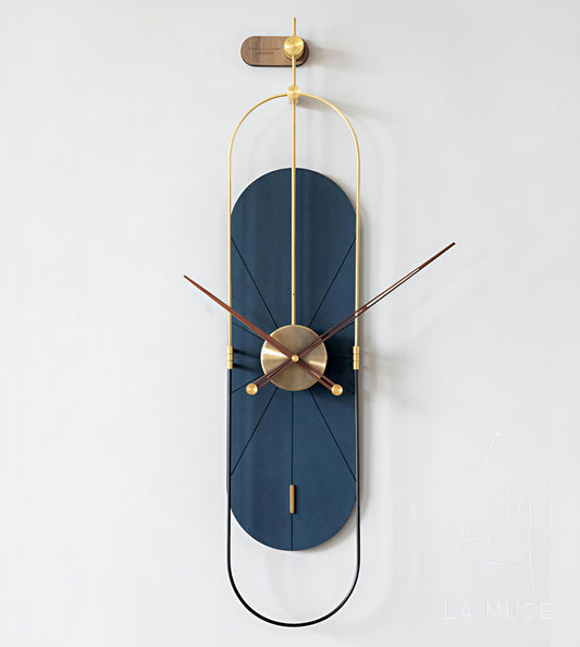 Vertical Metal Designer Wall Clock (36 x 8 CM)