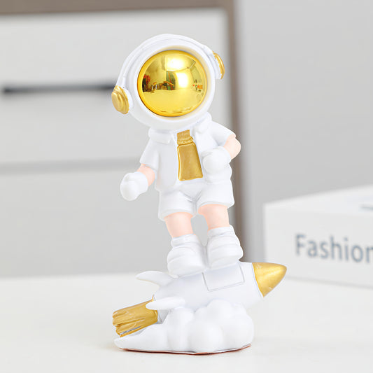 Rocket Ride Astronaut Showpiece Figure (9 x 6 x 15 CM)