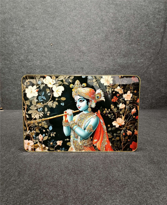 Lord Krishna Crystal Glass Painting (40x60 CM)