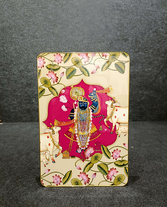 Shrinathji Crystal Glass Painting (40x60 CM)