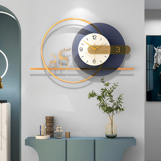 Aurora Grace Designer Wall Clock 80x42 CM