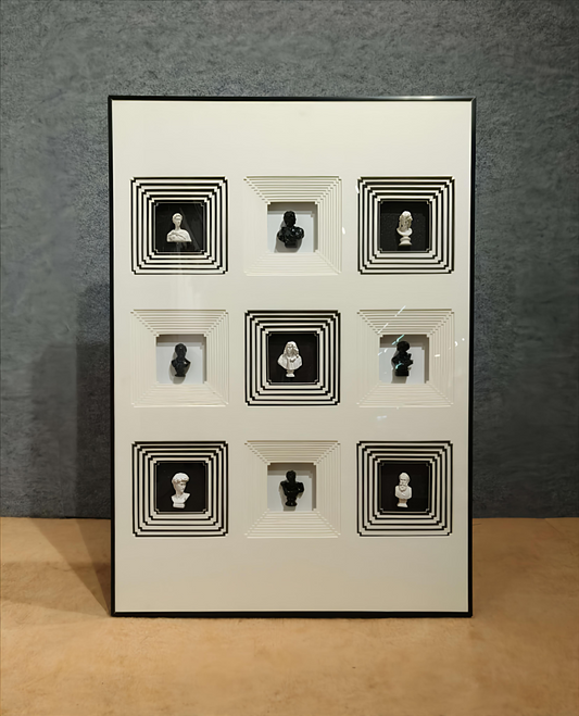Classic Silhouettes- 3D Figurine Wall Art (70x100 CM)