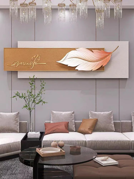 The Altruistic Leaf 3D Resin Wall Decor 32 x 62 Inches