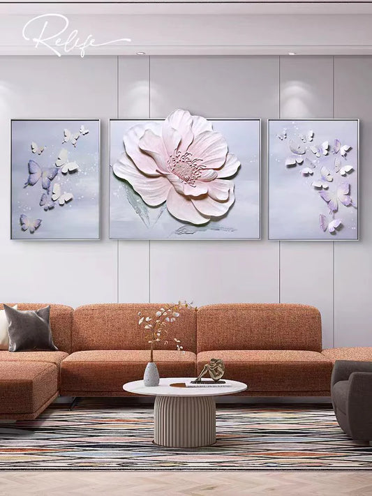 Premium 3D Wall Decor Of Three Piece Set [60×80(2)] + [80×100(1) CM]