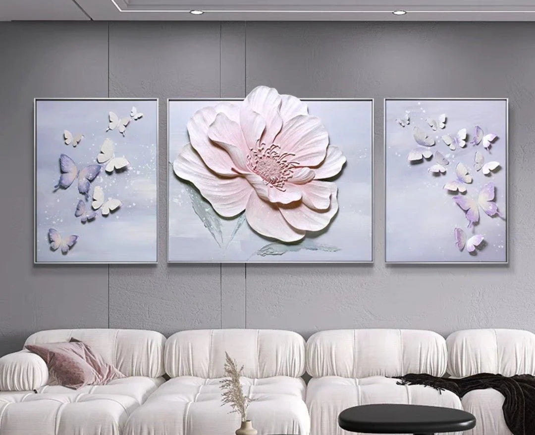 Premium 3D Wall Decor Of Three Piece Set [60×80(2)] + [80×100(1) CM]
