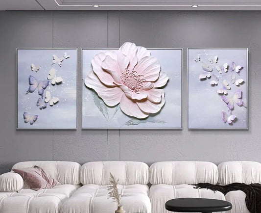 Premium 3D Wall Decor Of Three Piece Set [60×80(2)] + [80×100(1) CM]